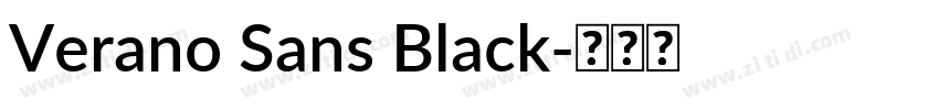 Verano Sans Black字体转换